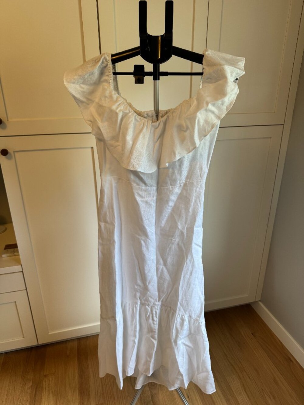 Reformation Linen Off the Shoulder Dress